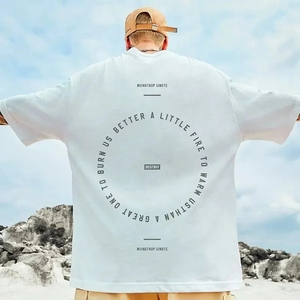 Camisetas de moda de fábrica directa para hombres y mujeres, camisetas con logotipo personalizado, Camisetas estampadas en blanco, camisetas de alta calidad para hombres - Product Image 1