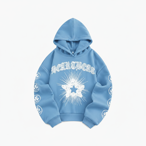 Conjunto Deportivo Personalizado para Hombre, 2 Piezas, Sudadera Lavada, Resistente al Viento, Tallas Grandes, Estampado Digital - Product Image 2