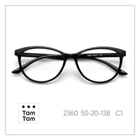 Monture de lunettes Tam Tam Classic Cat Eye Full Rim 2360 52-17-137 C20, couleur unie, unisexe, adulte, anti-lumière bleue, protection UV