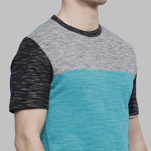 Camiseta Modern Fit para Hombre |   Diseño de borde lateral en contraste |   Camisa de Algodón de Verano de Alta Calidad |   Precio al por Mayor para Compras al por Mayor - Product Image 6
