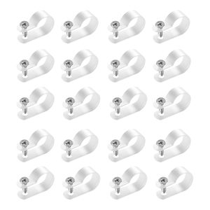 Morsetti per Cavi Tipo R 0,51mm, Confezione da 100, Fissaggio a Vite in Nylon, Clip Elettriche per Gestione Cavi - Product Image 1