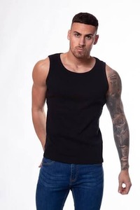 เสื้อกล้ามออกกำลังกายผู้ชาย CHRIS RACEWEAR แบบสั่งทำพิเศษ ผลิตจากโพลีเอสเตอร์ 100% สวมใส่สบาย ระบายอากาศได้ดี แห้งเร็ว เหมาะสำหรับเล่นกีฬา พร้อมลายปักด้านหน้า - Product Image 2