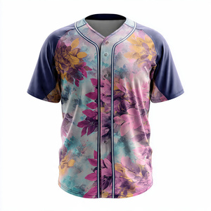 Chemises de baseball anti-boulochage pour hommes, impression par sublimation, vêtements légers de performance pour équipes et clubs |   Maillots de baseball pour hommes, équipe - Product Image 4
