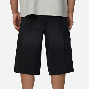 Pantalones Cortos Bermuda de Lona para Hombre, Color Sólido, Cintura Media, Cierre de Botones, Estilo Casual, con Bolsillos, Tejido Transpirable - Product Image 5