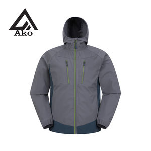 Chaqueta Softshell Cálida de Último Diseño para Hombre con Capucha, Impermeable, para Deportes al Aire Libre, Cuello Alto, 100% Algodón, Marca AKO - Product Image 1