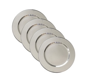 Elegante Plato de Servir Redondo Dorado, Plato Base de Metal Sólido Pulido, Diseño Glamuroso Hecho a Mano para Fiestas y Uso Doméstico - Product Image 3