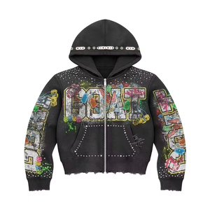 Prix de gros, sweat à capuche pour homme de haute qualité, logo personnalisé, dernier design, respirant, manches longues - Product Image 5
