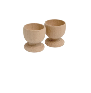 Support à œufs en bois d'acacia finition naturelle, design moderne, élégant et durable, pour la maison, décoration de table. - Product Image 5