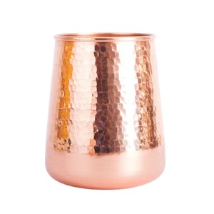 Juego de Vasos de Vidrio Martillado de Cobre Puro, Estilo Moderno, 6 Piezas, Hechos a Mano, Ecológicos, para Bodas, Hoteles, Restaurantes - Product Image 3