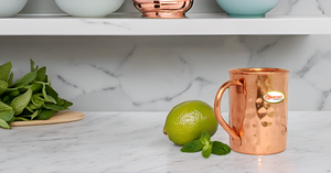 Copper Water <b>Cup</b> Heat resistant <b>Reusable</b> Bpa Free Portable Metal Tumbler with Handle Moscow Mule Beer Copper Mug New Creative - Product Image 6