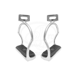Estribos Islandeses con Anillo Cruzado de Acero Inoxidable de 4.50 Pulgadas para Montar a Caballo - Product Image 1
