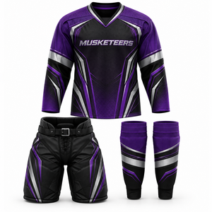 Uniforme de hockey sur glace de qualité supérieure, logo personnalisé, meilleur matériau, nouveau modèle, uniforme de hockey sur glace le plus vendu, service OEM - Product Image 5