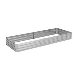 Wholesale ODM Rectangle Raised Garden Bed Galvanized Metal Corrugated Steel <b>Planter</b> <b>Box</b> Weather Resistant for Growing GB005 - Product Image 1