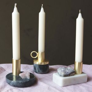 Hammered Metal Candlestick Set Artisan Taper Candle Holders <b>Rustic</b> <b>Table</b> Decor Distinctive Home Styling - Product Image 6