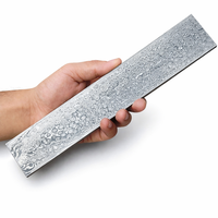 Barre de damas à motif goutte de pluie, faite à la main, 10x2 pouces, pour outils de bricolage et fabrication de couteaux