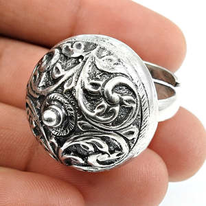 Adorable Band <b>Ring</b> With Classic Design Crafted From 925 Solid Sterling Silver Bohemian Jewelry For Women At Reasonable Price - Product Image 4