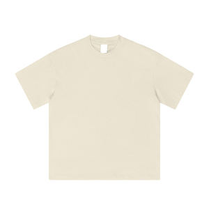 T-shirt Boxy Court Personnalisé Homme 240g Taille EU, Coton Lourd 100% Couleurs Terre, Coupe Oversize pour la Gym - Product Image 1