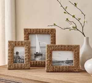Cadre photo en corde tressée beige naturel, fait main, rectangulaire, pour table, décoration personnalisée pour la maison ou le bureau - Product Image 4