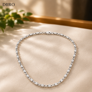 White Gold Plated Moissanite <b>Iced</b> <b>Out</b> GRA Certified with Hip Hop Style Round Cut Diamond Tennis <b>Chain</b> - Product Image 5