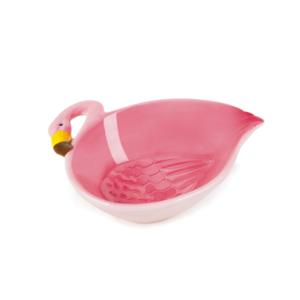 Ensemble de 4 bols en céramique Excelsa, design tropical rose, 16x5x14 cm - Product Image 1