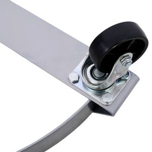 Chariot à fûts robuste en acier (4 pièces) pour fûts de 55 gallons, avec 4 roues pivotantes à frein pour le déplacement de fûts - Product Image 4