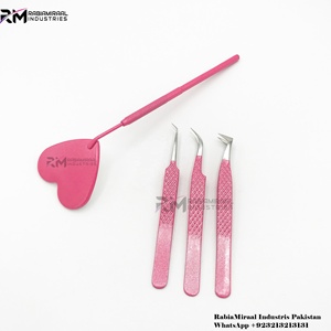 Pinzas de extensión de pestañas con logotipo personalizado profesional, 90 45 grados de volumen, pinzas de agarre para Injerto de pestañas, herramienta de belleza - Product Image 6