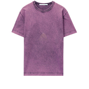 High Quality Acid Washed Women's Vintage Solid T-Shirt Streetwear Breathable 100% Cotton Screen Printed Front Logo T Shirt Girls - Product Image 4