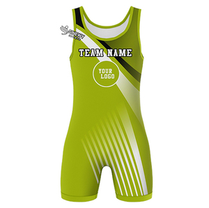 Combinaison de lutte personnalisée pour hommes, impression par sublimation, spandex/polyester 240g, poids léger, logo frontal, coupe ajustée - Product Image 2