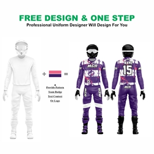 Traje de Motocross para Hombre de Alta Calidad en Tela de Nailon y Poliéster, Nuevo Diseño Vintage con Impresión por Sublimación en Color Neón, Jersey y Pantalones para Carreras MX - Product Image 2