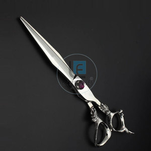 Ciseaux de barbier en acier inoxydable de haute qualité, nouveau design, réutilisables, durables, légers, pour droitiers, à bas prix - Product Image 3