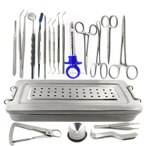 19Pcs Dental Implant Surgery Instrument Kit Stainless Steel Oral Surgical <b>Tools</b> <b>Set</b> With Sterilization <b>Box</b> Wholesale Supplier - Product Image 1