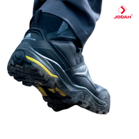 Delta Plus TW402 S3S SR Sepatu Kerja Kulit Tinggi dengan Pelindung Jari Kaki Komposit Tahan Panas/Tahan Sengatan Listrik/Tahan Selip