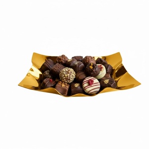 ราคาโรงงานโดยตรง ชามตกแต่งเคลือบทองวินเทจ จานเสิร์ฟของหวาน ชามเสิร์ฟตกแต่ง ชามใส่ช็อกโกแลต สำหรับใช้ในโรงแรม - Product Image 1