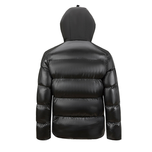 Wholesale Custom Winter Down Jacket Heavyweight Glossy Puffer <b>Coat</b> Waterproof Hooded Outerwear <b>Men</b> <b>Warm</b> Thermal Parka Factory - Product Image 2