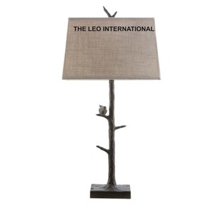 Lampe de table en aluminium et tissu au design unique en forme de bois de cerf, plaquée argent, pour la décoration de mariage et la décoration intérieure - Product Image 2