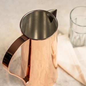 Carafe de service durable et pratique, finition miroir argenté, pour usage quotidien et restauration, importée d'Inde - Product Image 4