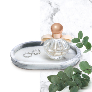 Bebox Marble Effect Jewelry Dish Oval 160x110x14mm DIY Craft Kit Home Decor Gift - Product Image 2