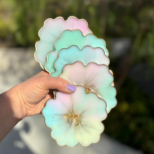 Premium Handcrafted Resin Coasters for Dining Mats & Pads for Your <b>Tabletop</b> Use - Product Image 6