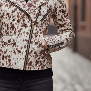 Abrigo de Piel de Vaca para Mujer, Prenda Exterior Cálida y Lujosa con Forro Interior Suave, Chaqueta Elegante de Moda para Invierno - Product Image 5