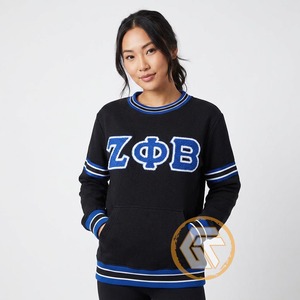 เสื้อสเวตเชิ้ตปักลาย Zeta Phi Beta Sorority สำหรับผู้หญิง ฤดูหนาว แบบสวมหัว ป้องกันรอยยับ สั่งทำได้ตามต้องการ จาก Greek Treasures Wholesale - Product Image 1