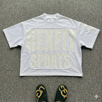 REXFIT SPORTS Fabricant Grossiste T-shirt vierge à manches courtes en molleton 100% coton 300g pour personnalisation par transfert thermique Vêtements pour hommes