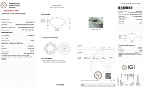 Diamante cultivado en laboratorio CVD de 3.01 quilates, forma portuguesa, con certificado IGI, color F, claridad VVS2, para anillo solitario nupcial clásico. - Product Image 2