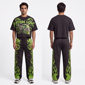Wholesale <b>Set</b> of Casual Cotton Men's Summer Quick Dry <b>Short</b> Sleeve <b>Shirts</b> and Solid Knitted <b>Shorts</b> 300g Antom Enterprises - Product Image 1