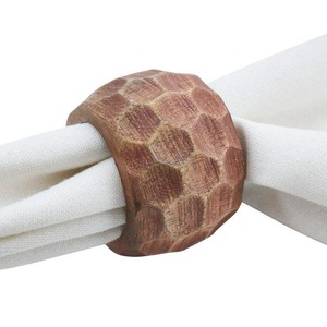 Porte-serviettes en bois rustique fait à la main, support de serviettes de table pour la maison et les restaurants - Product Image 5