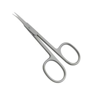 Tijeras de Manicura KOUNAIN de 9.5 cm Hechas a Mano con Hojas Curvas de Acero Inoxidable para Diestros, para Arte de Uñas, Cutículas y Cabello Facial - Product Image 4