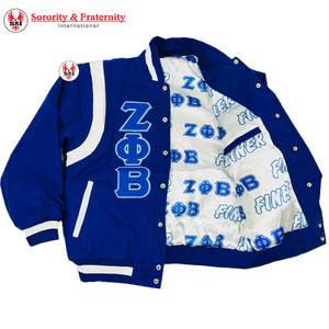 Custom Varsity Jacket Zeta Soror Men Wholesale Price Hot Sale Streetwear with Unique Embroidery and Premium Quality Man Jackets - Product Image 1