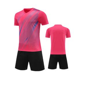 Mens Navy Gradient Football Kit <b>Soccer</b> Jersey Set Short Sleeve Sports Uniform Breathable Quick Dry Custom Team Wear - Product Image 3