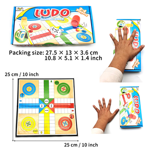 Juego de Ludo de tamaño de viaje, tablero plegable, juego de estrategia clásico, regalo de mesa compacto - Product Image 4