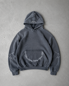 <b>Pink</b> Zip <b>Hoodie</b> Stud Chest Detail Heavyweight Oversized Streetwear Casual Fleece Eco-Friendly Quick Dry Breathable - Product Image 4