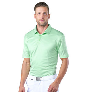 Chemise à manches courtes vert clair pour homme, couleur unie, style décontracté, coupe classique, 100% polyester, séchage rapide, respirante, service OEM - Product Image 6